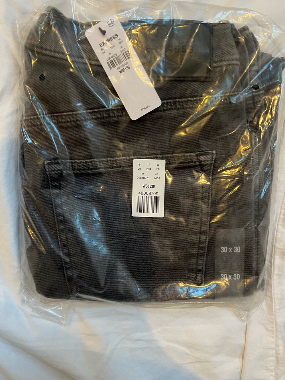Express Gray Denim Jeans